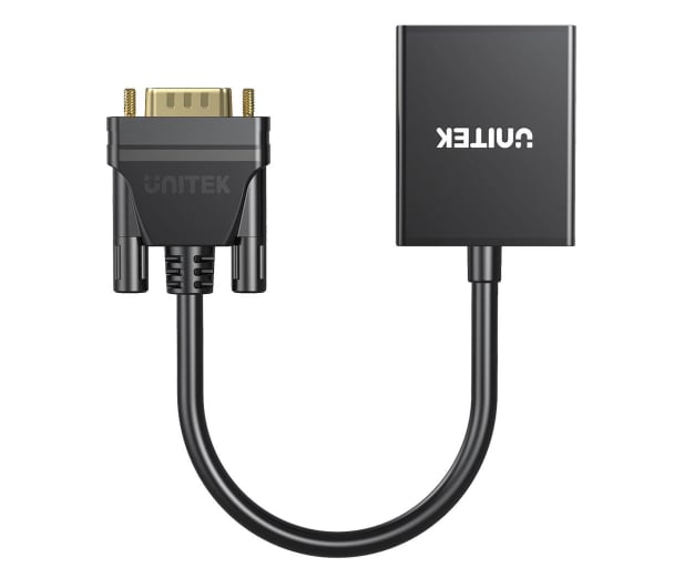 Unitek Adapter VGA - HDMI  (1080P/60Hz, 15cm) - 1291427 - zdjęcie 2